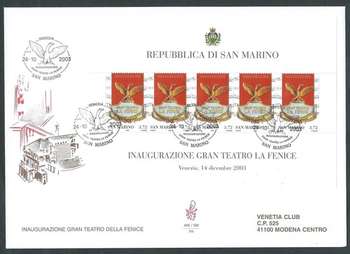 2003 san marino fdc venetia - san,