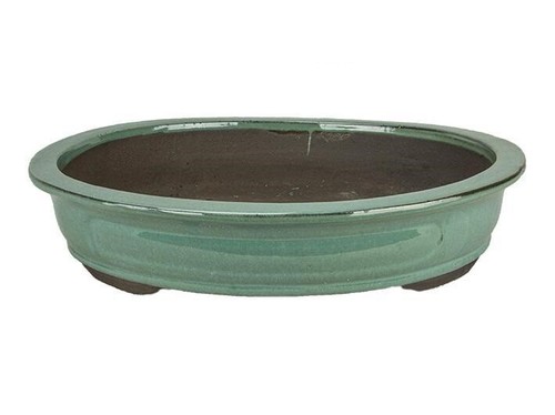 Vaso bonsai ovale smaltato