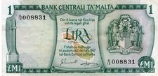 MALTA 1 STERLINA 1967 P 31