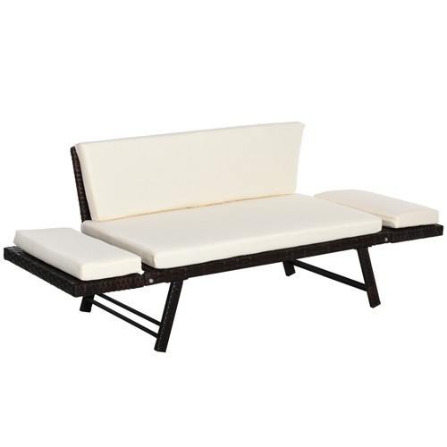 Outsunny divano posti con - divano, 2