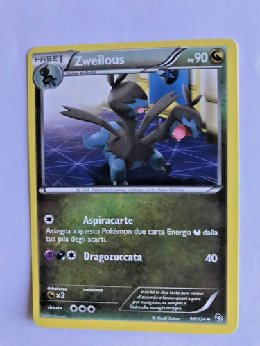 Carta pokemon zweilous - carta,