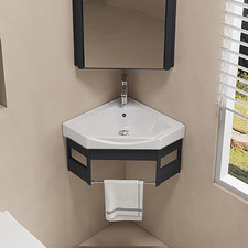 Lavabo Angolare Grigio-43 *