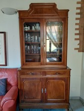 Credenza vetrina antica, metà
