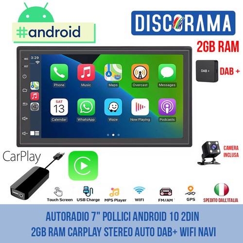 Autoradio pollici android - 7",