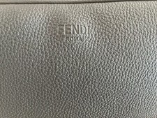 fendi borsa beauty case, color grigio 