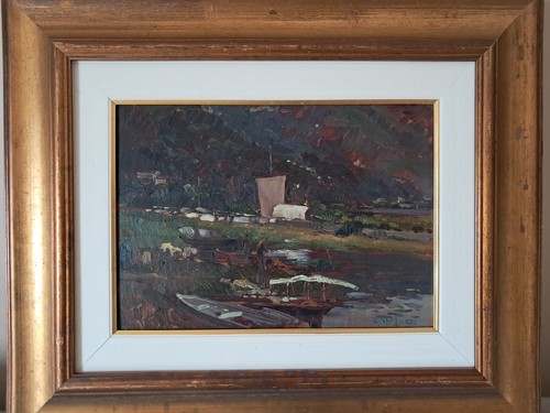 Cesare gheduzzi dipinto olio - gheduzzi,