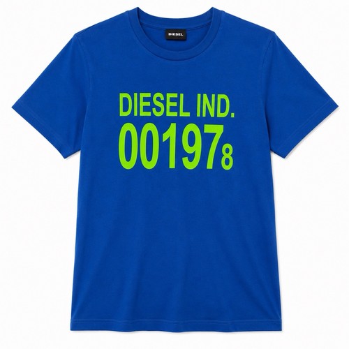 Shirt diesel uomo blu - t-shirt, logo
