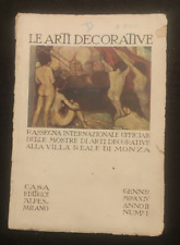 LE ARTI DECORATIVE VILLA REALE DI MONZA 1924 MENGARONI