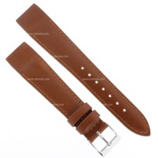 Cinturino aperto Sartoriale Pelle Marrone Gold per ansa fissa 18/16 mm B35B cuci