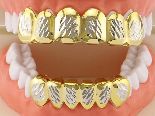 Grillz oro argento bicolore