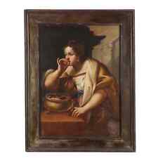 Quadro Antico Soggetto Storico Olio su Tela XVII-XVIII Secolo