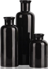 Set Di Vasi in Ceramica Nera