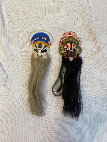 Maschera jingju terracotta - maschera,