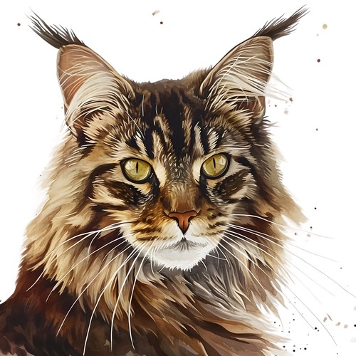 Adesivi maine coon gatto - maine,
