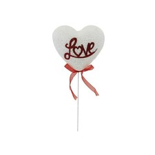 Set 3 Cuori Polistirolo 5 Cm Con Stand Per San Valentino Modelli Assortiti 69063