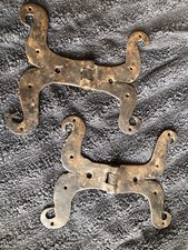 ❌   LOTTO 2 ANTICHE CERNIERE IN FERRO BATTUTO EPOCA 1700