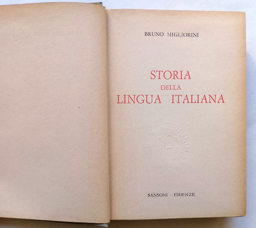 Storia della lingua italiana - della,