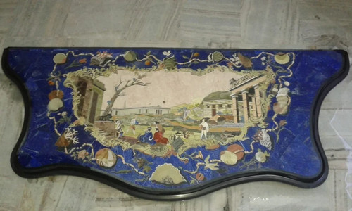 Tavolino mezza stella marmo - stella, in