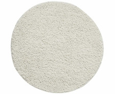 Tappeto Shaggy Club Rotondo - Colore Bianco Avorio - SITAP - Diametro 75 cm