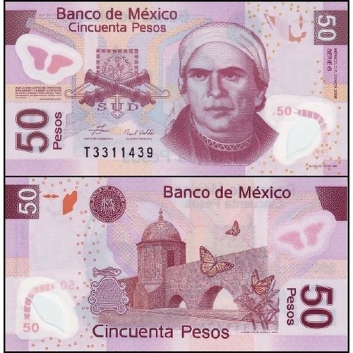 Mexico pesos 11 - 50,