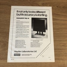 GRAM147 MAGAZINE ADVERT 11X8 DAHLQUIST DQ-10 SPEAKER
