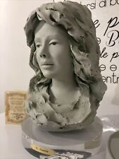 Antiquariato Scultura Volto Donna Statua biscuit di Gianni Visentin Opera N.226