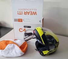 CASCO MODULARE SCHUBERTH C4 GIALLO TG S USATO CON SCATOLA ORIGINALE