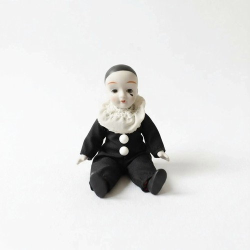 Bambola pierrot porcellana - pierrot,