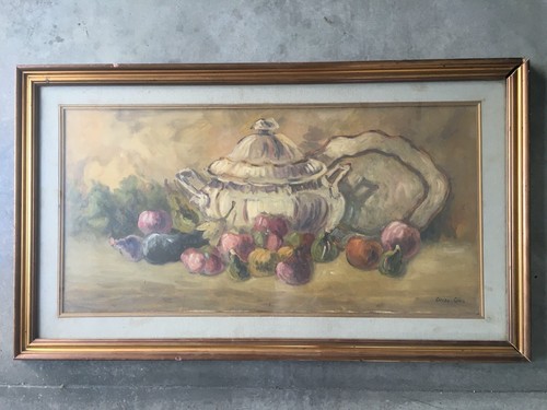 Quadro olio tela gino - olio,