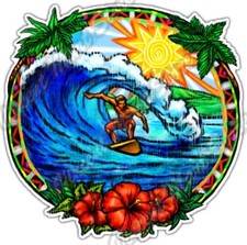 Tropical Surfer Surfboard Surf
