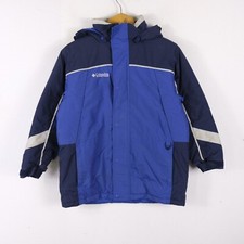 Giubbino Columbia Taglia 12 Anni Bambino Poliestere Blu Sportivo Logo Comodo