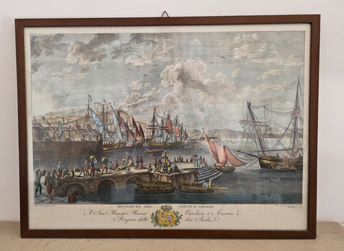 Quadro stampa veduta del porto - quadro,