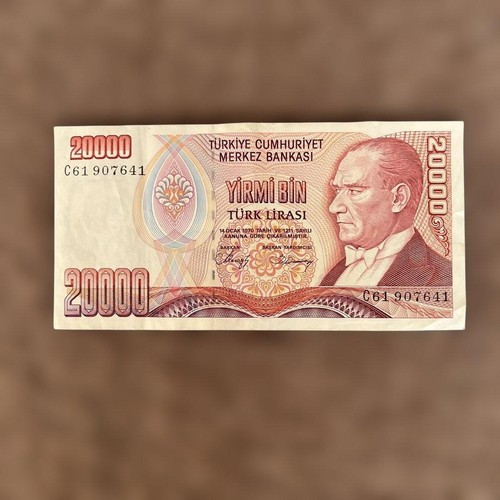 Vecchia banconota lira turca