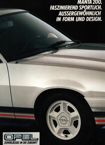 Brochure opel manta - brochure,