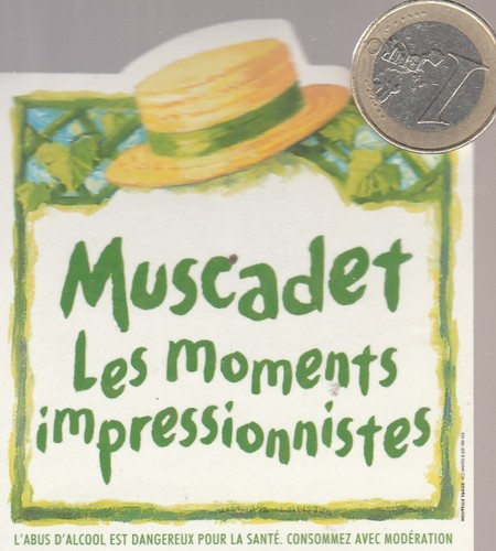 Autocollant vin muscadet - autocollant.,