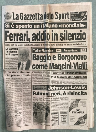 Gazzeta dello sport - sport, addio