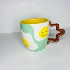 Tazza ceramica uova fritte e