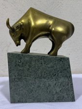 2 Sculture Fermalibri Con Toro