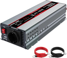 Inverter 24V 220V Onda Pura 1500W/3000W Con Display LCD, Porta USB E Spina EU pe