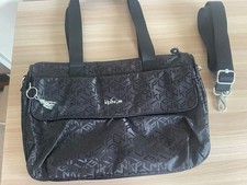 Borsa a tracolla Kipling Monogram nera manico superiore tracolla staccabile nuova
