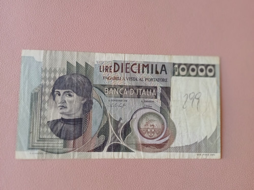 Italia banconota 10000 lire - italia,