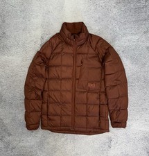 Piumino Burton AK uomo M marrone DRYRIDE 90/10 imbottito isolante logo senza cappuccio