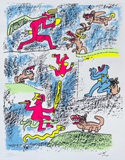 Roberto Sebastian MATTA "Cittadino d'onore" , 1975 litografia originale firmata