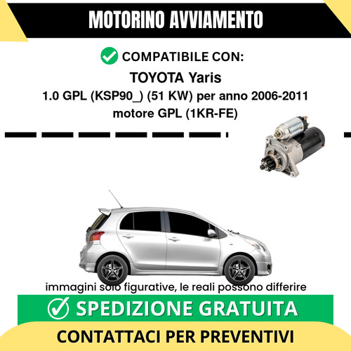 Motorino avviamento toyota - motorino,