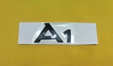 STEMMA TARGHETTA SCRITTA LOGO POSTERIORE COMPATIBILE AUDI A1 NERO LUCIDO