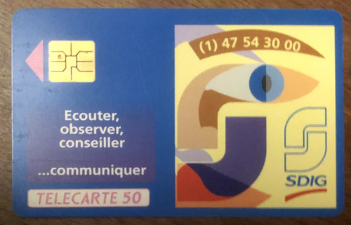 Sdig telecarte réf - rÉf, phonecote