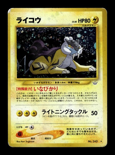Japanese pokemon raikou 243 - pokemon,