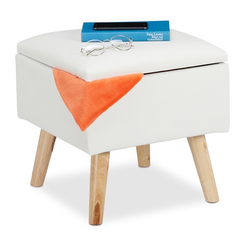 Pouf sgabello imbottito cubo - sgabello,