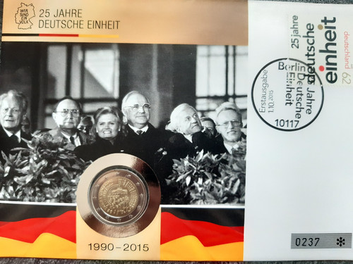 Moneta euro 2015 lettera - in,