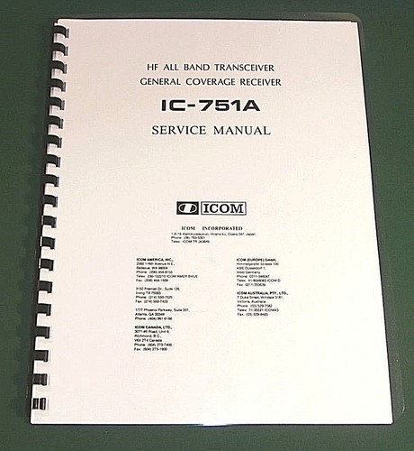 Icom 751a manuale - icom, ic-751a